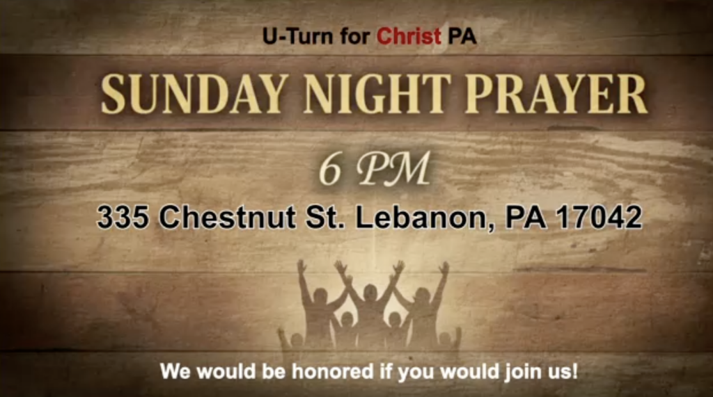 Sunday Night Prayer @ 6pm